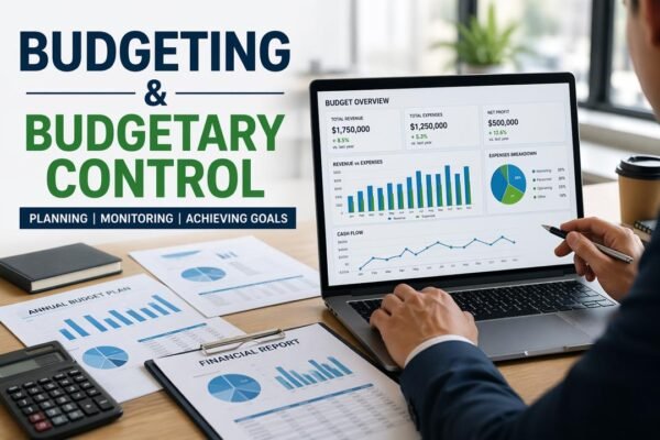 Budgeting and budgetary control process in a corporate financial planning meeting
