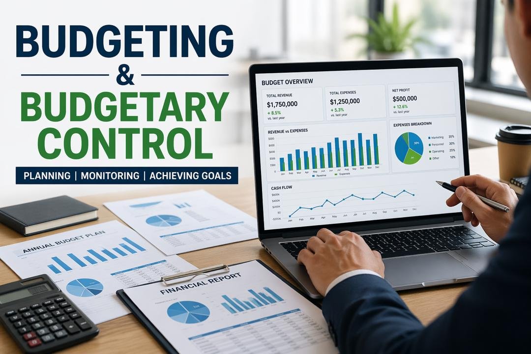 Budgeting and budgetary control process in a corporate financial planning meeting