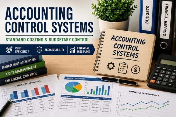 Accounting control systems with standard costing and budgetary control for financial discipline