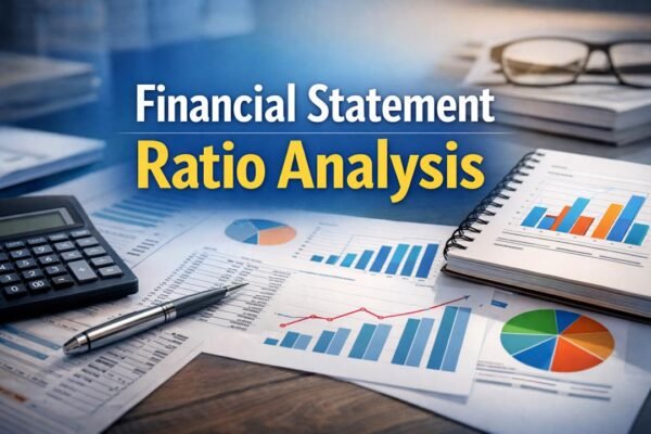 Financial Statement Ratio Analysis showing charts and financial reports