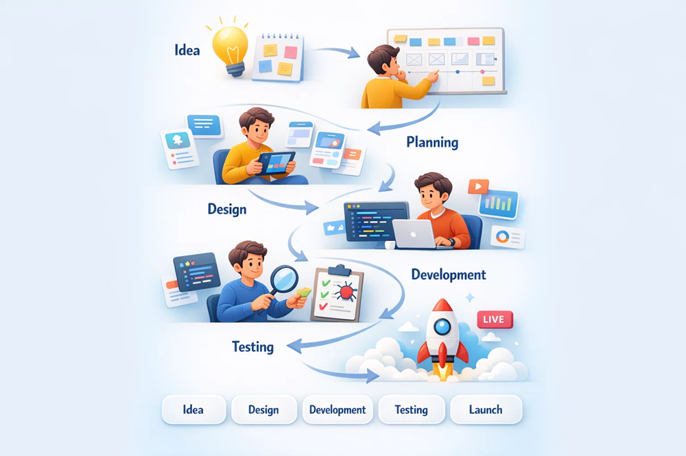 From Idea to Launch: The Mobile App Development Process Explained