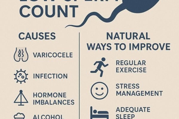 Low Sperm Count: Causes, Diagnosis, and Natural Ways to Improve It