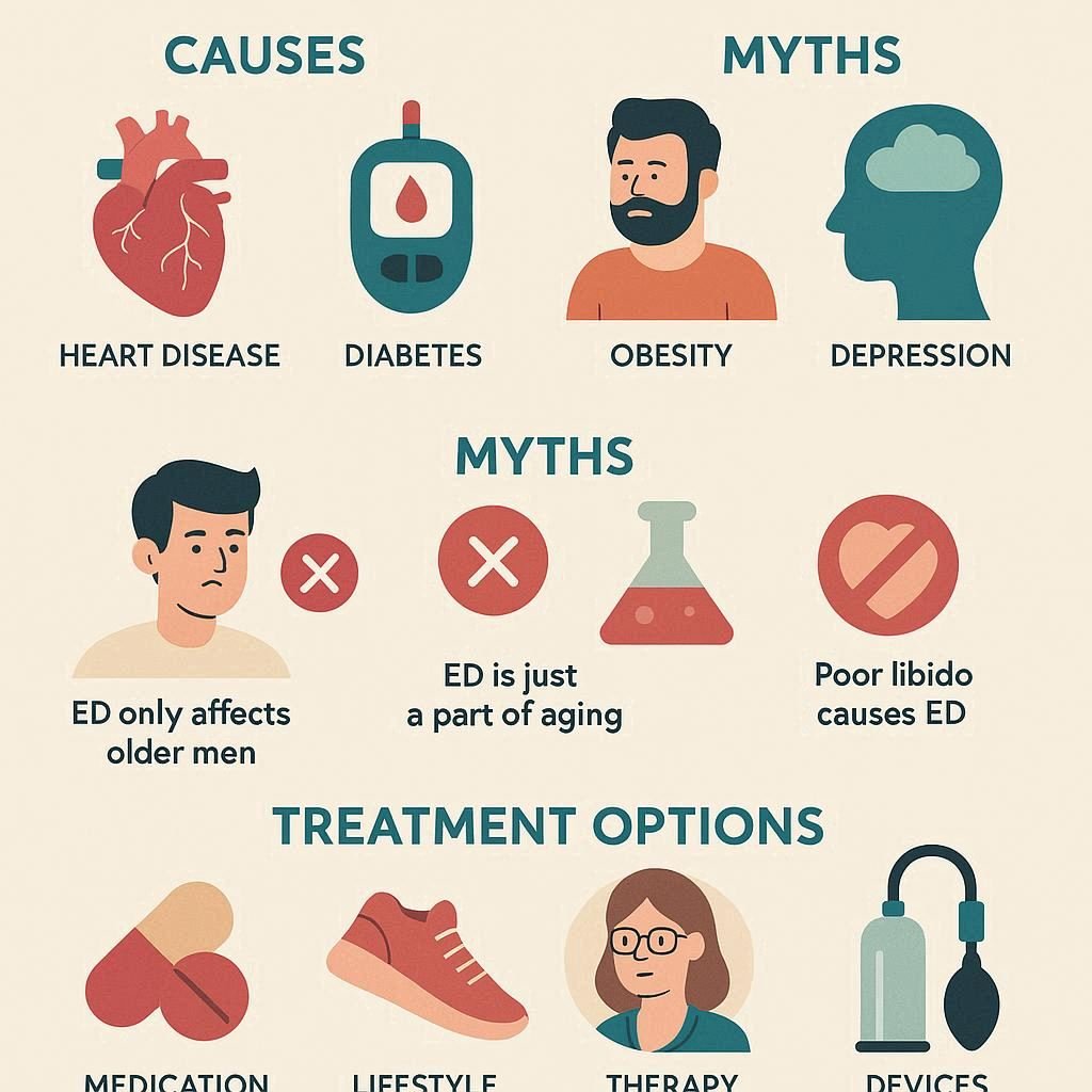 Erectile Dysfunction: Causes, Myths, and Treatments