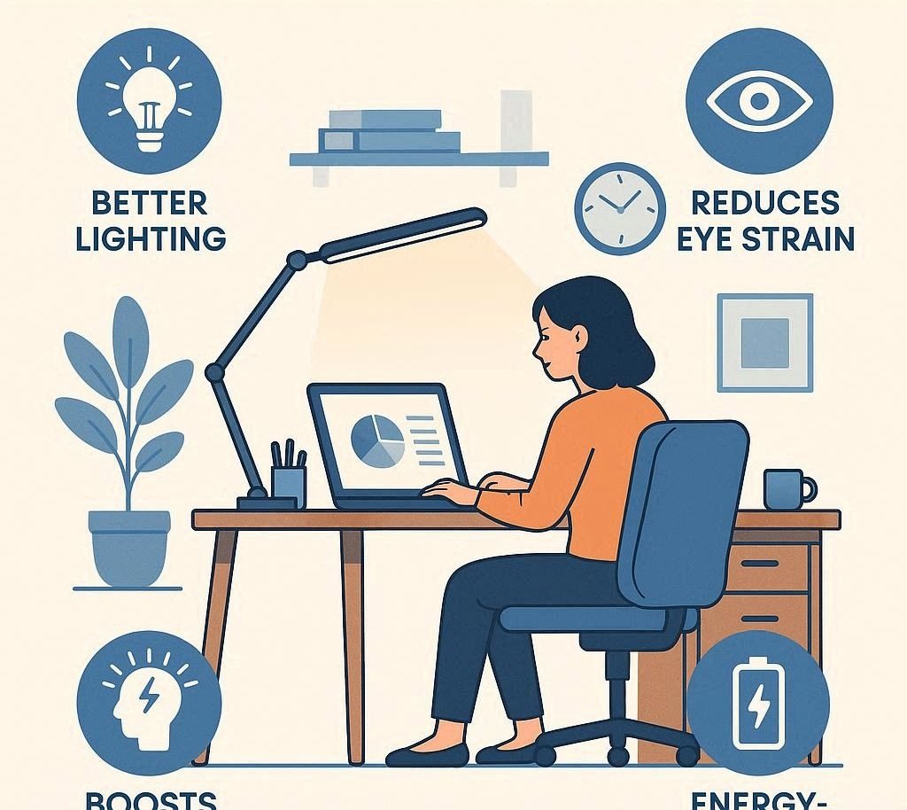 How LED Desk Lamps Improve Productivity in Modern Workspaces
