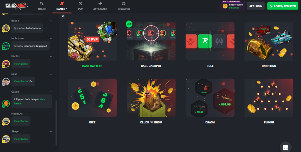 CS2 Skin Gambling Sites: Best Platforms for Case Battles, Upgrades, and Betting 1 image 937