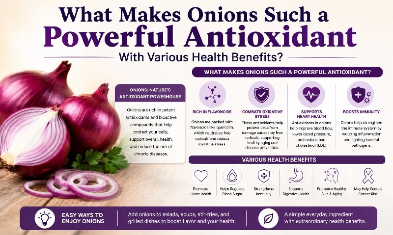What Makes Onions Such a Powerful Antioxidant With Various Health Benefits?