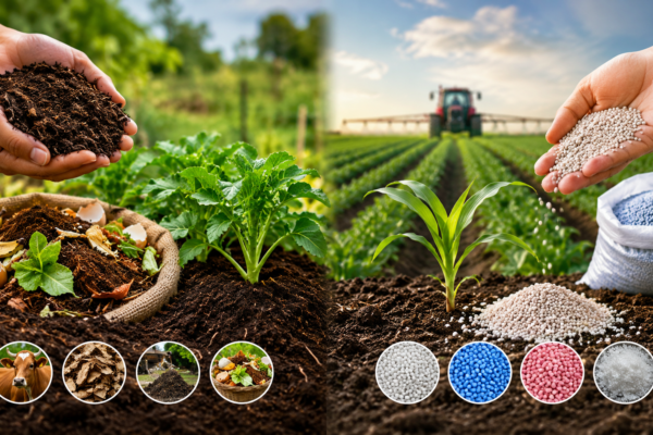 Organic vs chemical fertilizers comparison