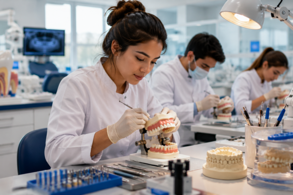Focused learning in dental laboratory