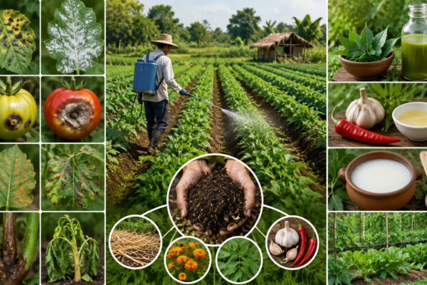 Organic farming solutions and crop health