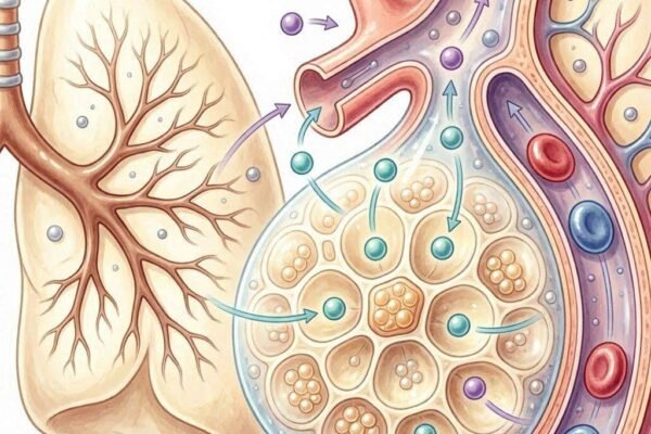 Function of Alveoli in Breathing and Gas Exchange