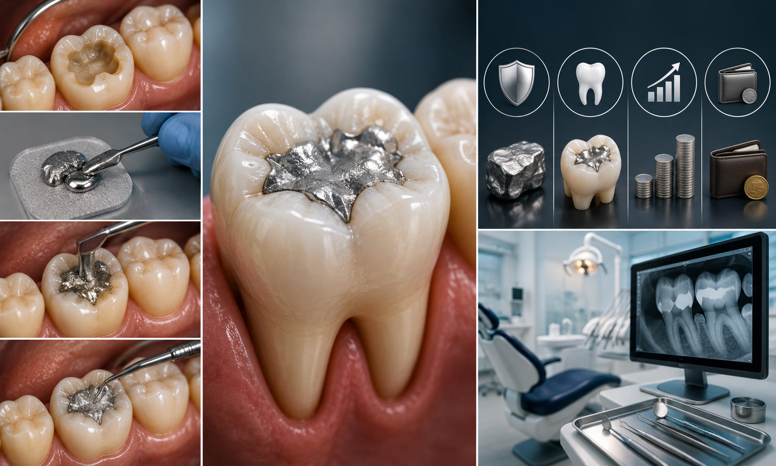 Dental care and procedures infographic