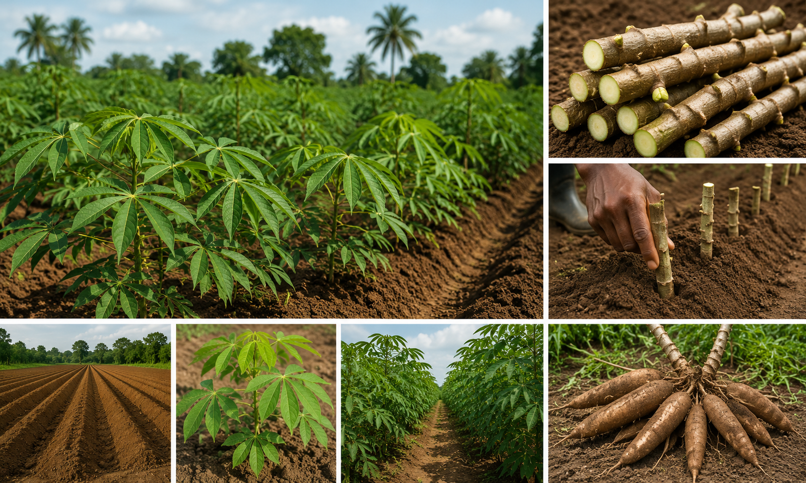 Cassava cultivation through the seasons