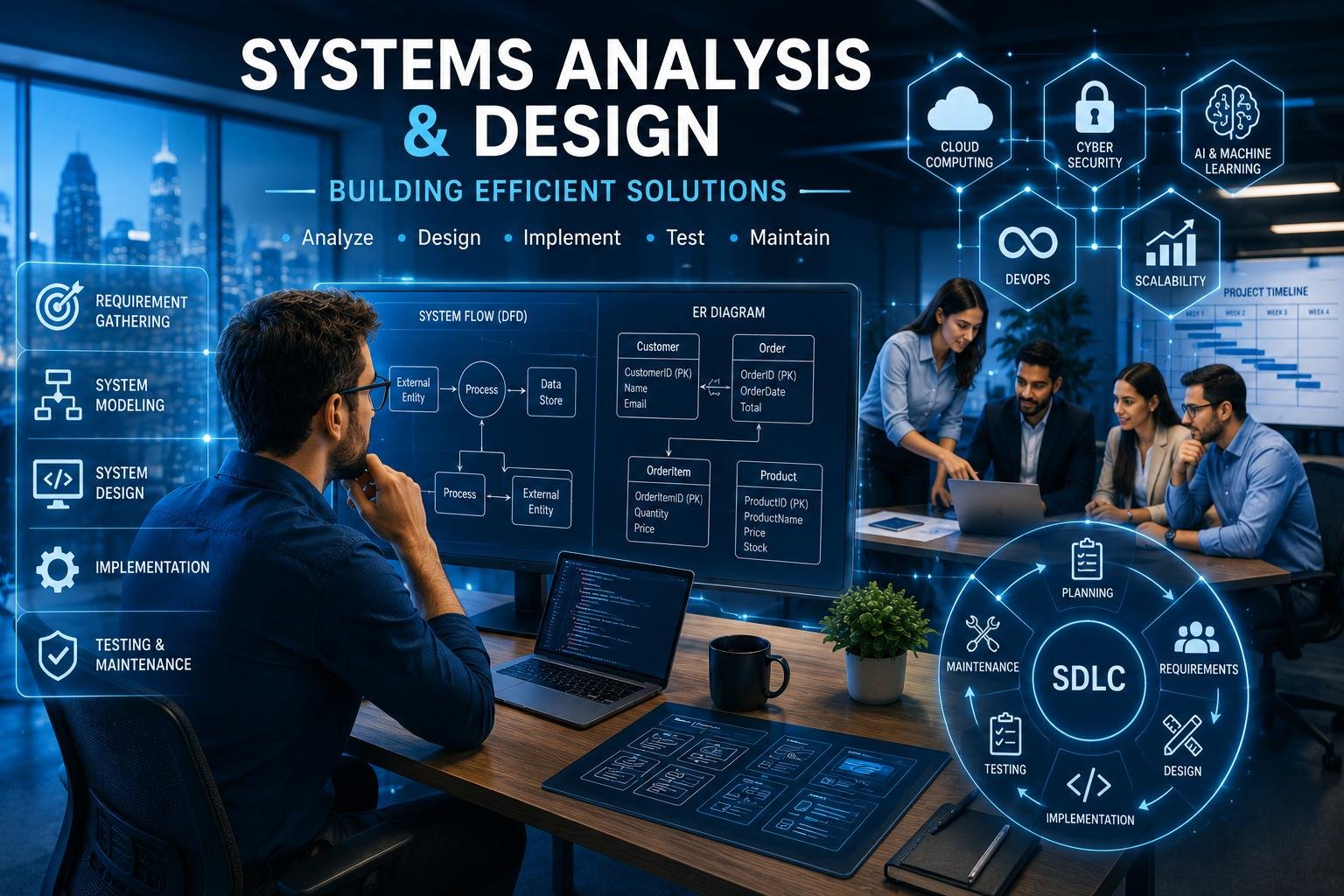 Principles of systems analysis and design illustrated with system modeling and software planning