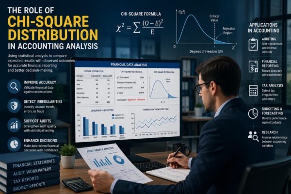 chi-square distribution in accounting analysis for auditing and financial reporting