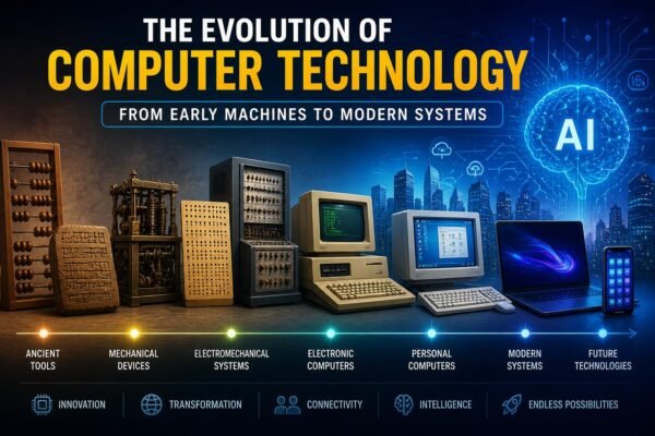 Evolution of Computer Technology from ancient machines to modern computers