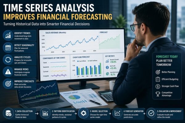 Time series analysis improving financial forecasting and business trend analysis