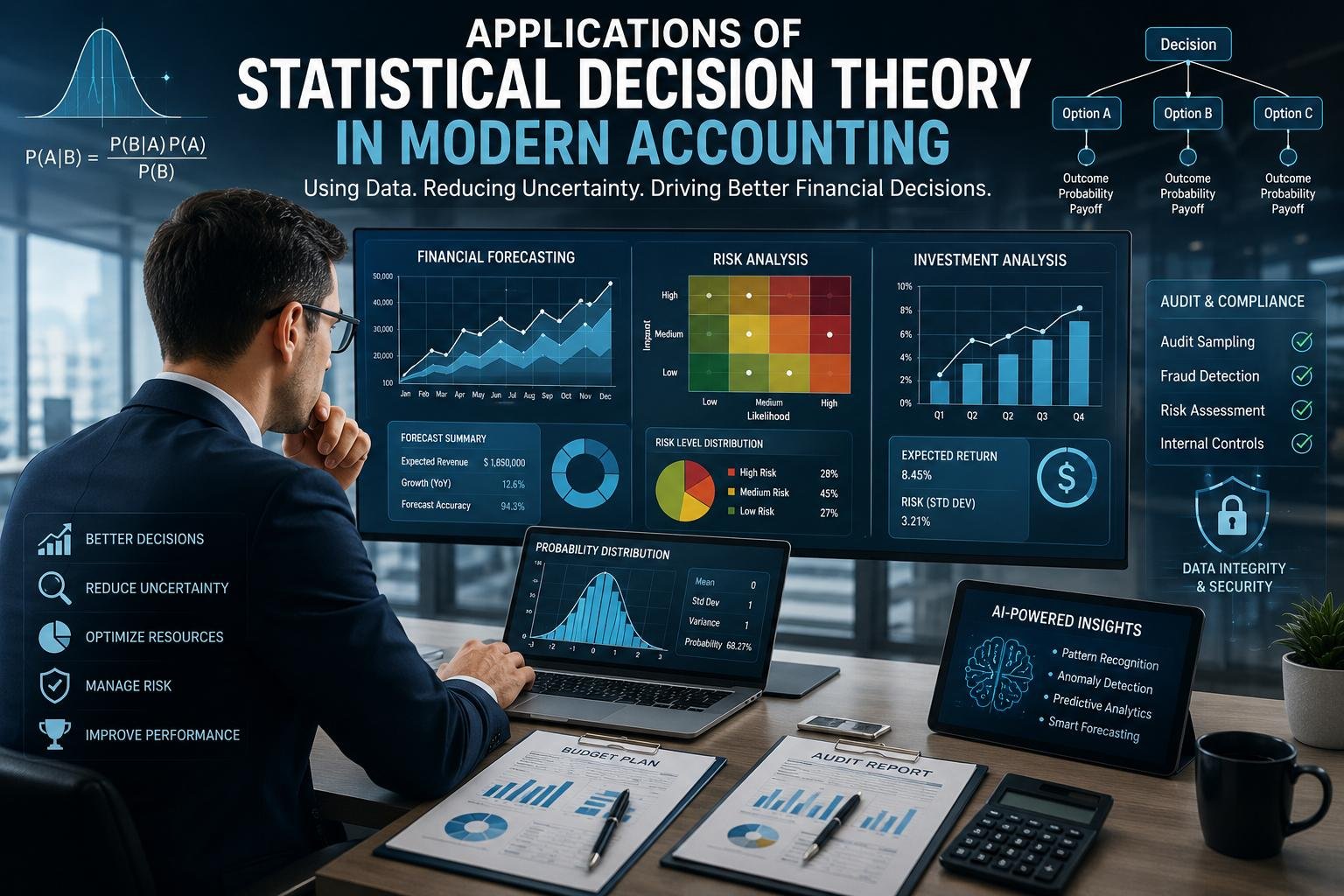 Statistical decision theory in accounting for financial forecasting and business analysis