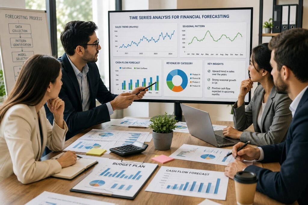 Time series analysis used for financial forecasting and budgeting decisions