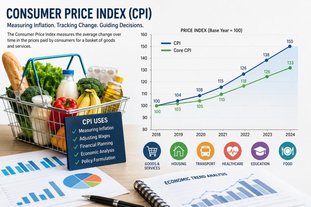 Index Numbers in Accounting Statistics illustrating consumer price index and economic trend analysis