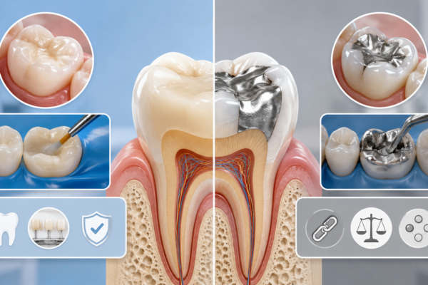 Composite vs amalgam dental restoration comparison