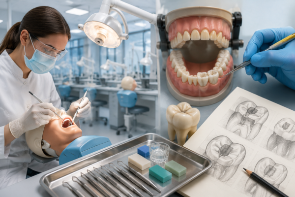 Dental education lab in focus