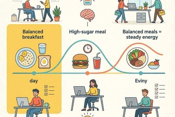 Learn how food intake and energy production affect focus, stamina, productivity, and overall daily wellbeing naturally.