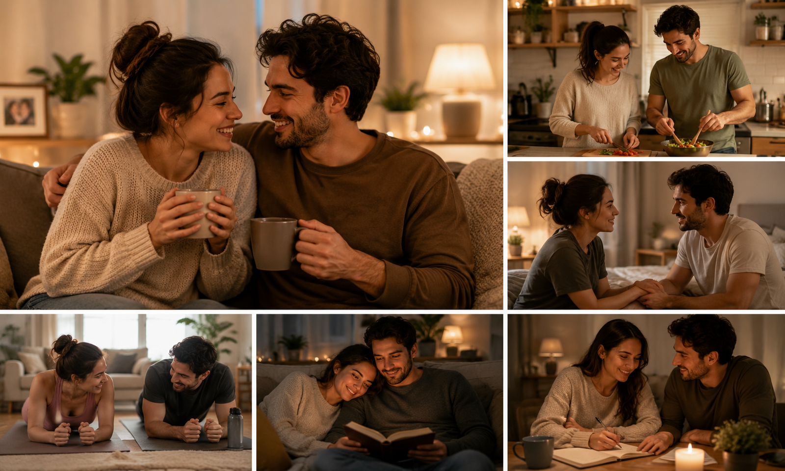 Cozy moments of everyday love