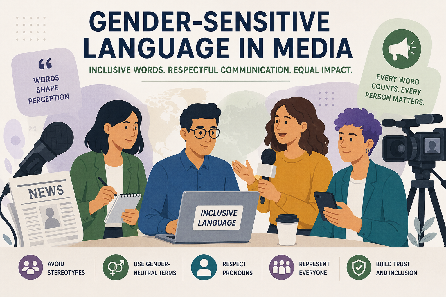 Gender-sensitive language and communication in modern media and journalism