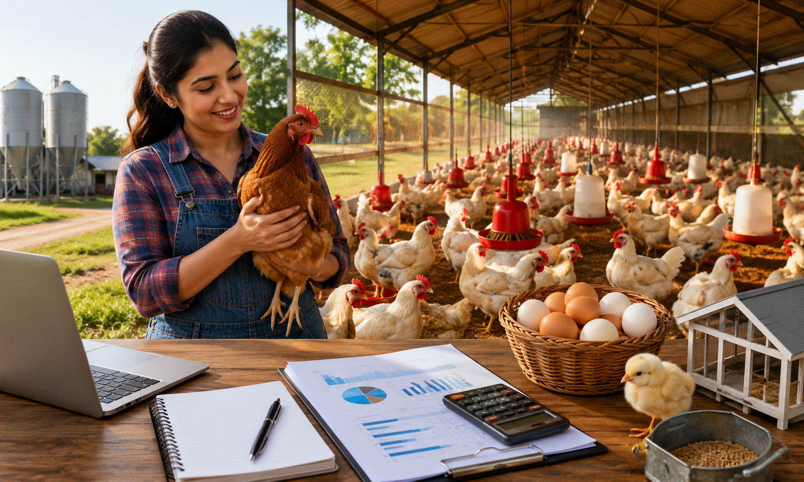 Farm business planning with poultry care