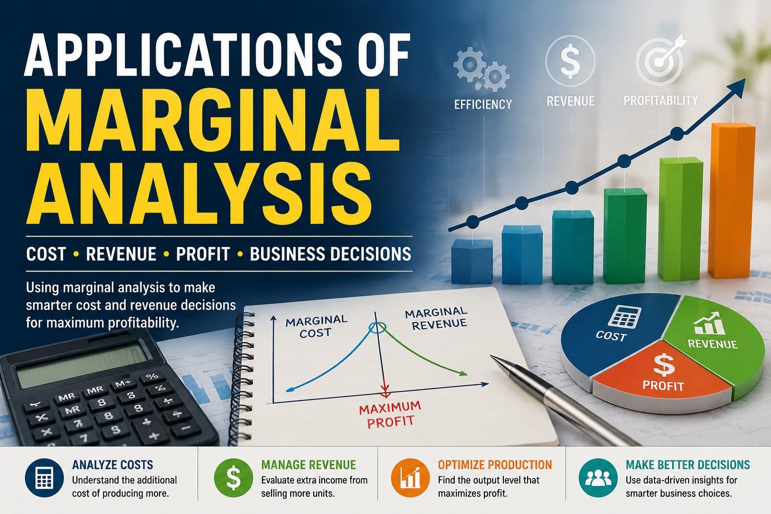 Applications of Marginal Analysis in cost and revenue management illustration