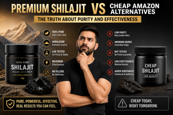 Shilajit vs Cheap Amazon