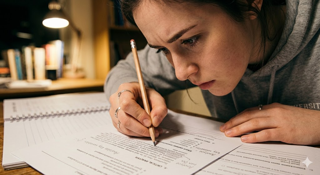 Common Mistakes Students Make in WAEC/NECO Exams and How to Avoid Them 3 Student carefully reading exam questions to avoid misinterpretation
