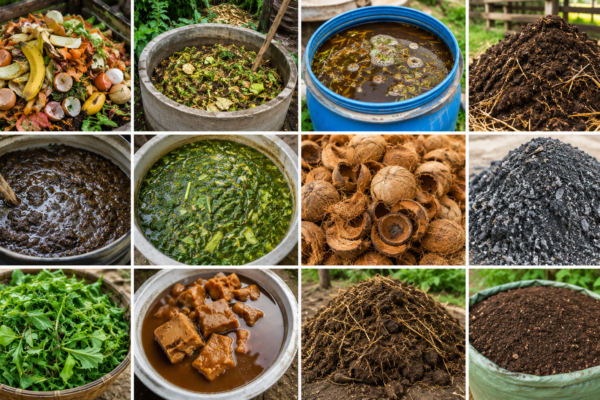 Organic composting and farm mixtures