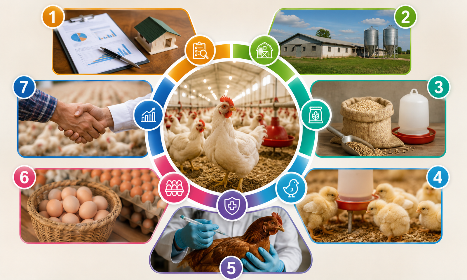 7 essential steps in poultry farming