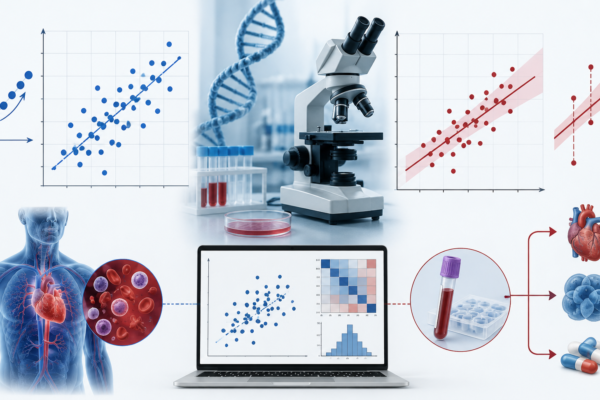 Biomedical data analysis and regression charts