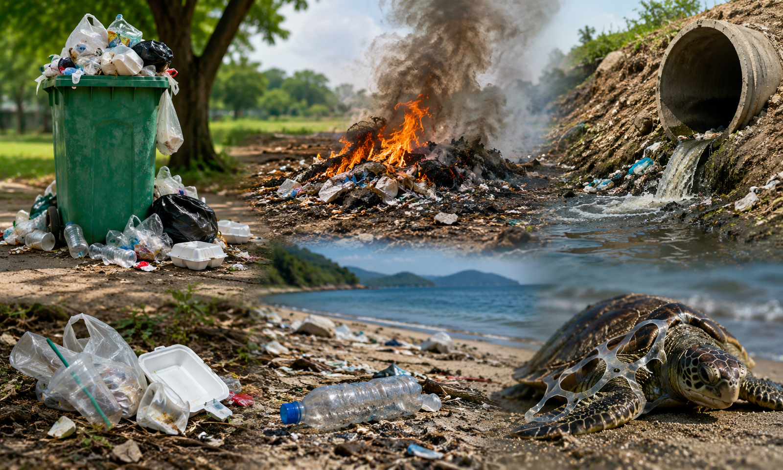 Environmental impact of waste and pollution