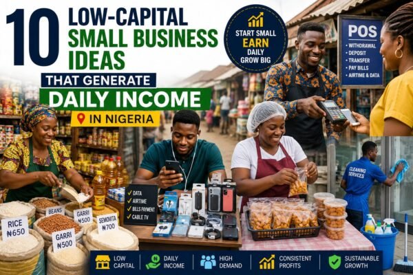 Low-Capital Small Business Ideas generating daily income in Nigeria