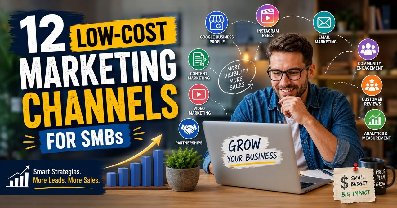Digital Marketing on a Shoestring: 12 Free and Low-Cost Channels That Drive Sales for SMBs 2 Low-cost digital marketing for SMBs using free channels to drive sales and customer growth