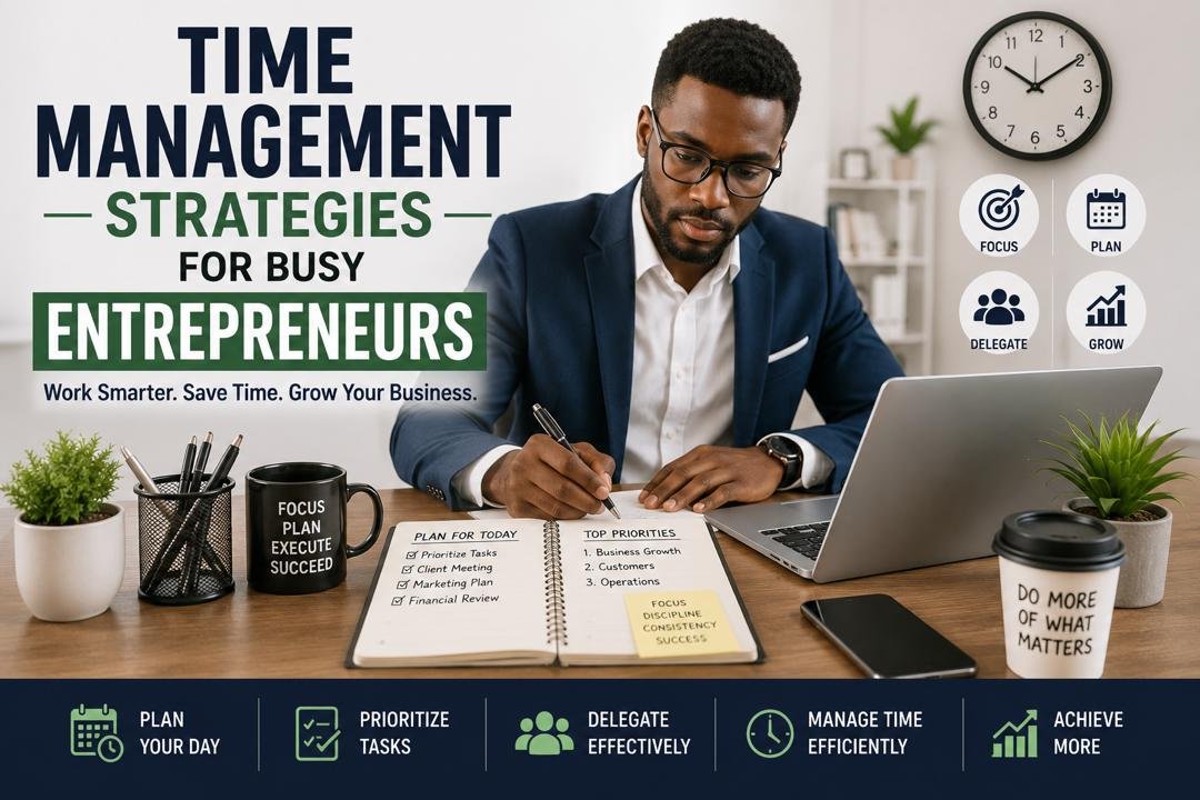 Time Management Strategies for Busy Entrepreneurs - entrepreneur planning daily tasks for better productivity