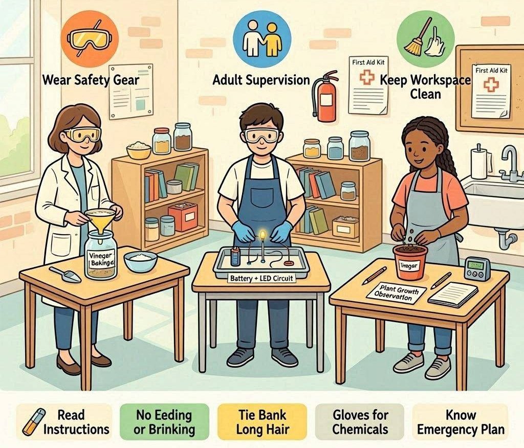 How to Perform Simple Science Experiments Safely at Home or School