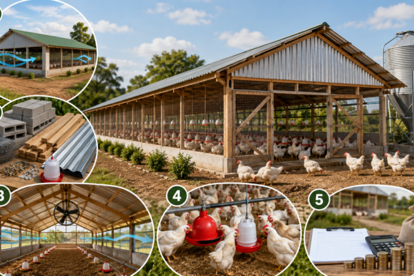 Poultry farm construction tips infographic
