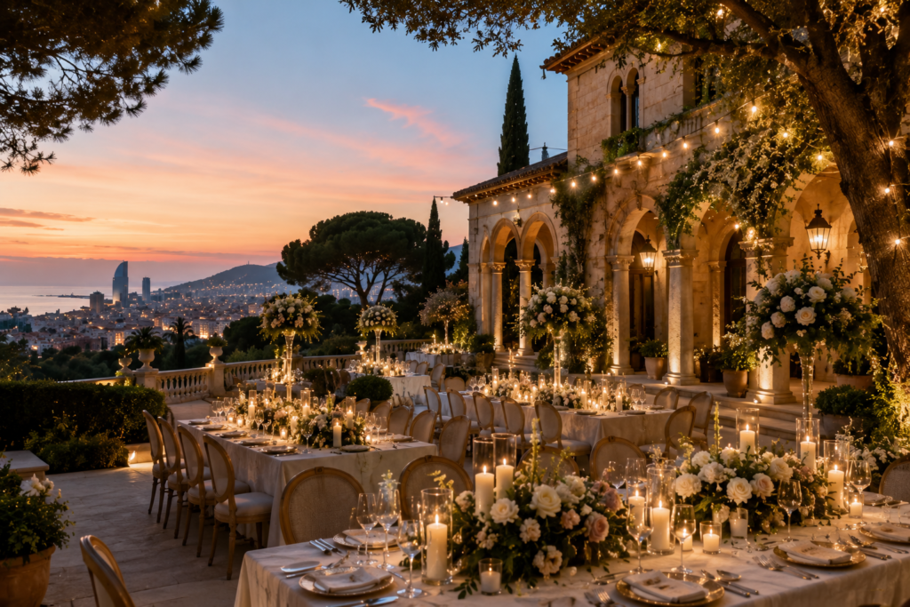 luxury wedding venues Barcelona private estate wedding reception