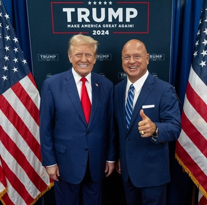 David Urban with Donald Trump during the 2024 Presidential Campaign