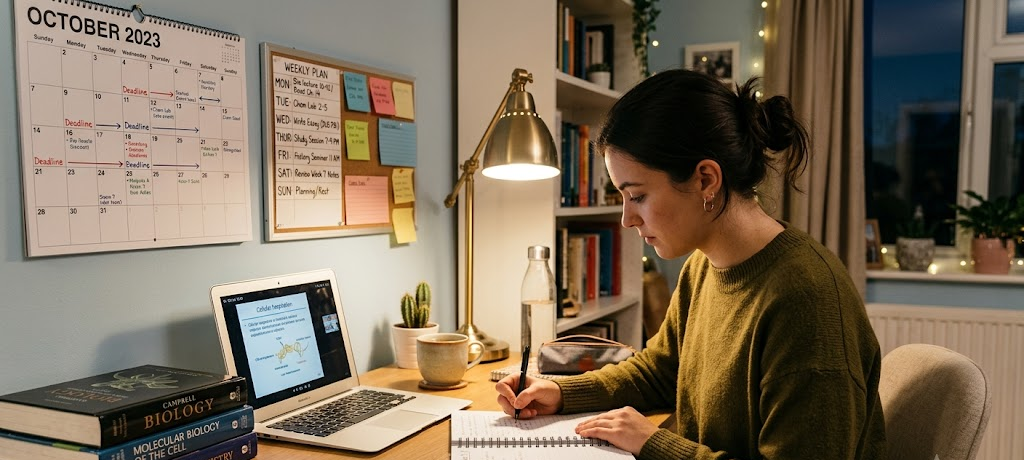 How to Create a Study Schedule That Improves Academic Performance 2 Student balancing study time with sports and creative hobbies, showing academic and personal life balance.