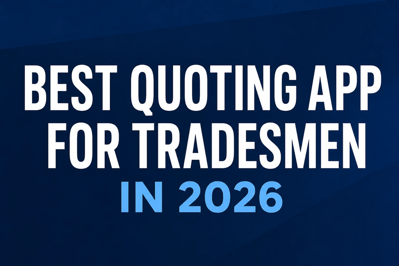 App for Tradesmen