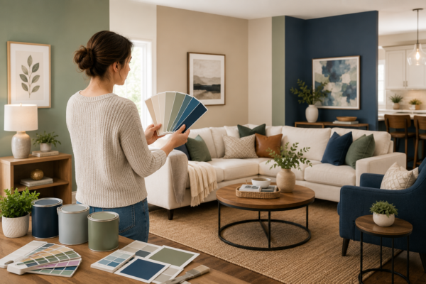 Right Paint Colors for Every Room displayed with coordinated wall colors and home décor
