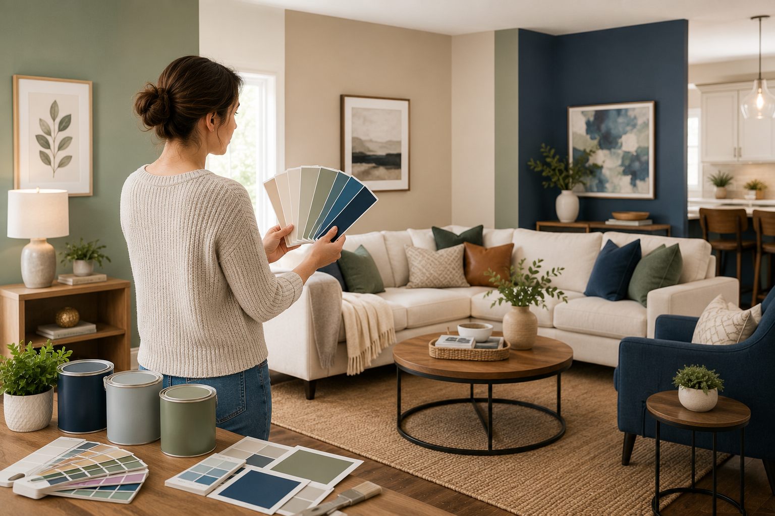 Right Paint Colors for Every Room displayed with coordinated wall colors and home décor