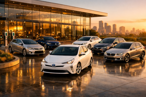 Fuel efficient cars showcasing the best petrol, hybrid, and diesel models for great fuel savings