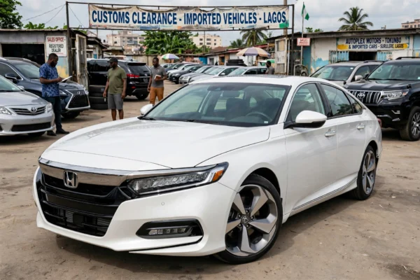 Featured clean Tokunbo Honda Accord in Lagos car lot – clean Tokunbo Honda checklist