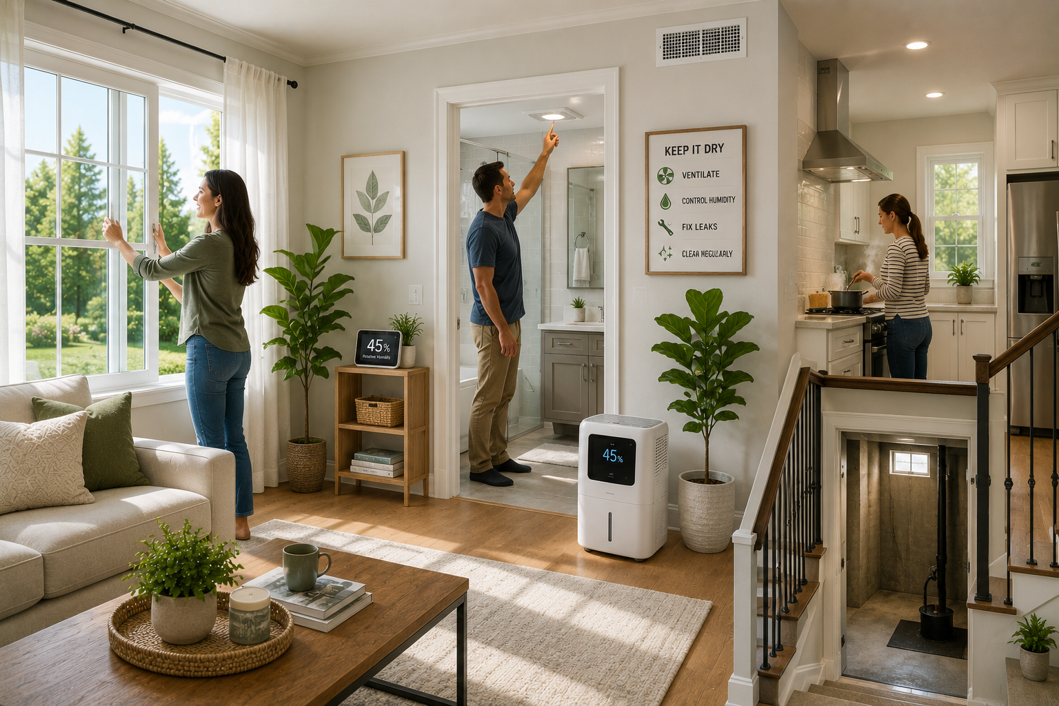 How to Prevent Mold and Dampness in Your Home with proper ventilation and moisture control